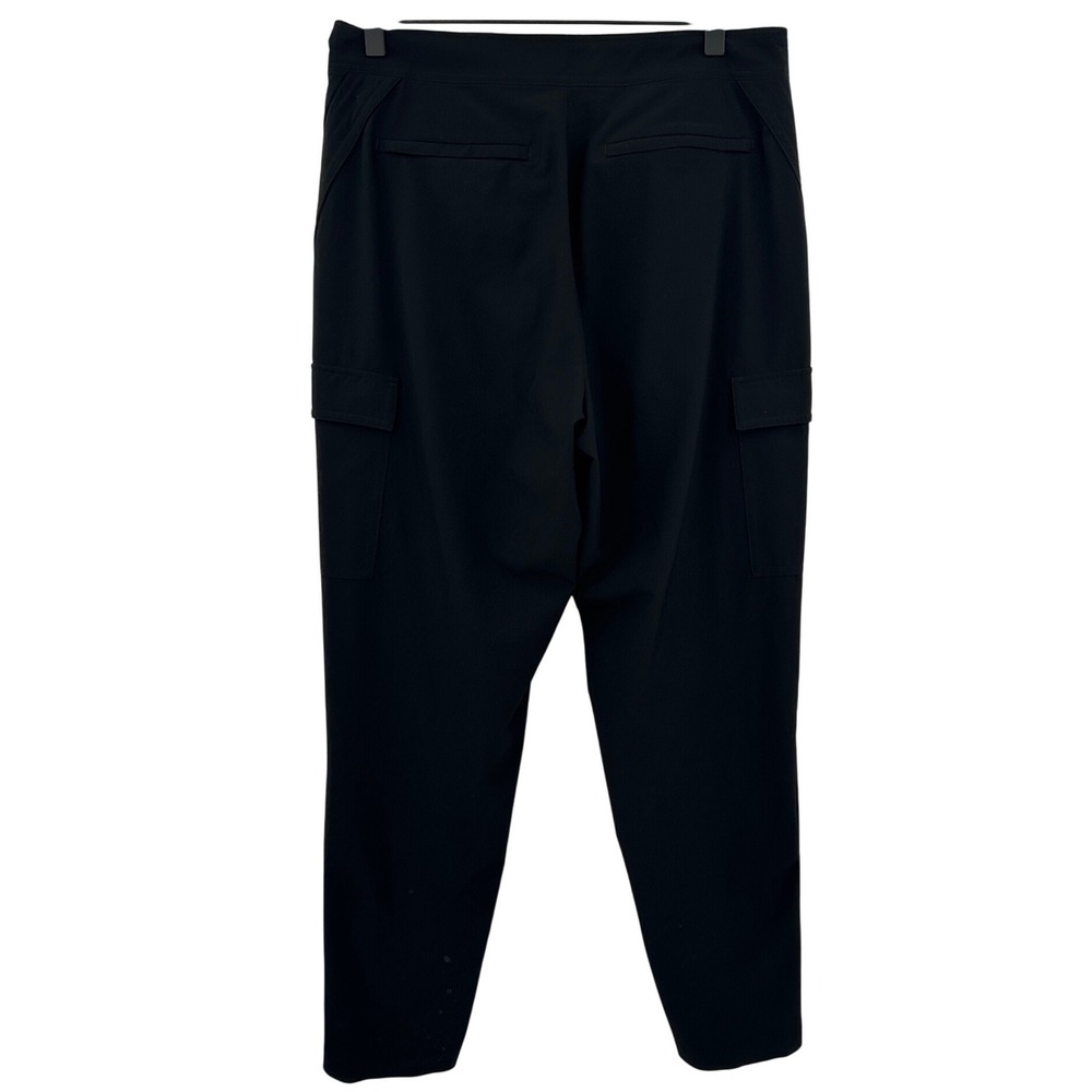 Athleta Uptown Ankle Pant Black Cargo Tapered Trousers Size 6 RN 54023 - Picture 3 of 8